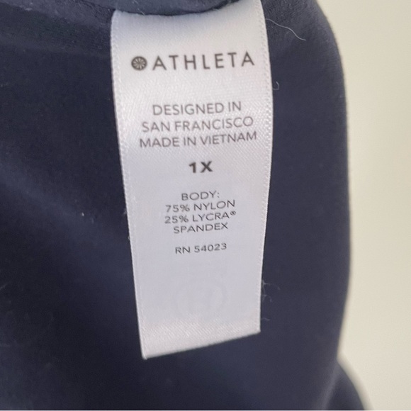 Athleta Salutation Jogger Powervita Navy Blue 1X 531288 High Rise Leggings - Picture 11 of 11